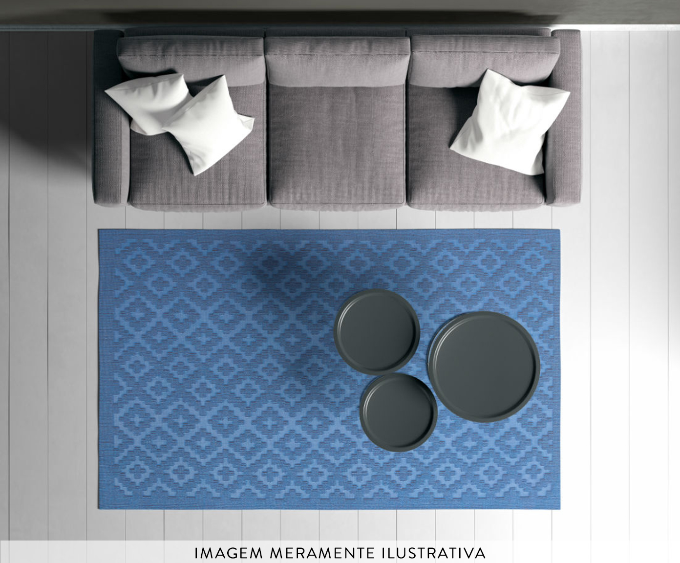 Tapete Oriental Strauss Deco Azul image number 2