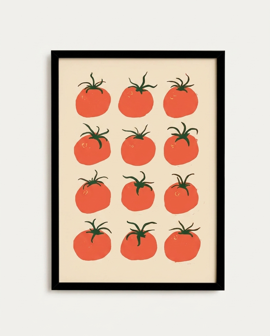 Quadro Pomodoro com Moldura Preto - image 0
