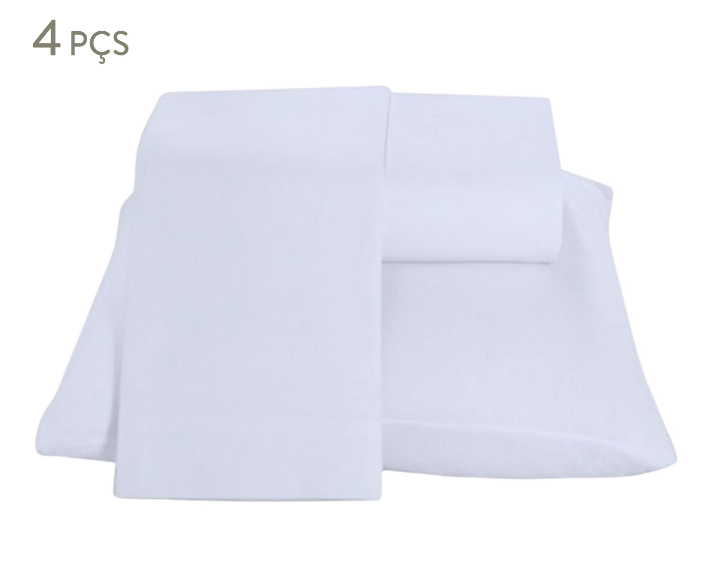 Jogo de Cama Basic Branco - Queen - image 0
