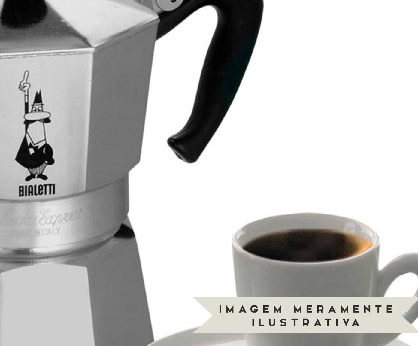 Cafeteira Italiana Nuova Moka Met&aacute;lico image number 3
