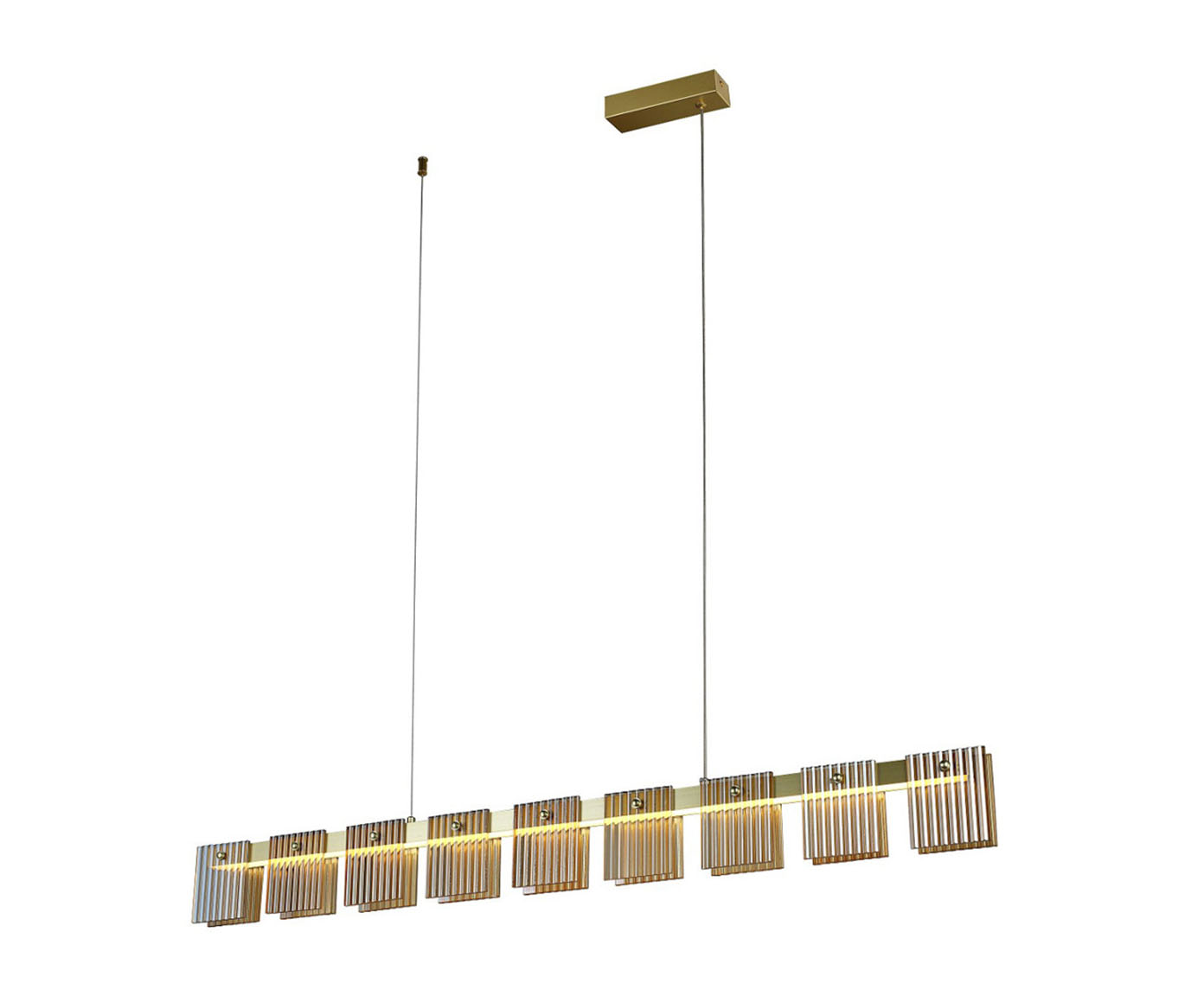 Pendente em Led 24W Array Dourado e Ambar image number 0