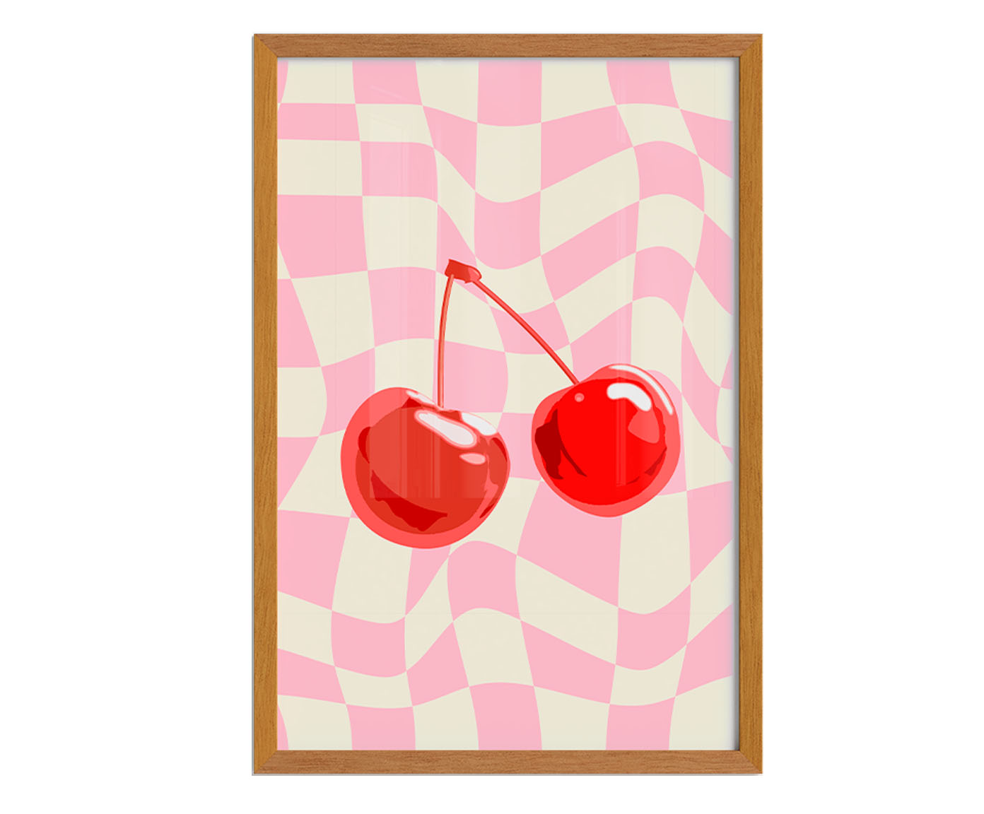 Quadro Cherry com Moldura em Madeira - image 1