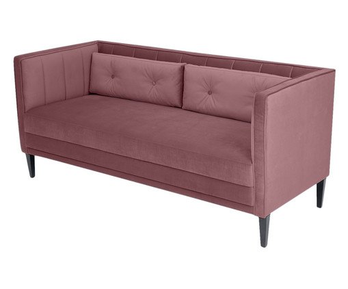 Sof&aacute; Day Bed Bergamo em Veludo - Rosa Ch&aacute; image number 8