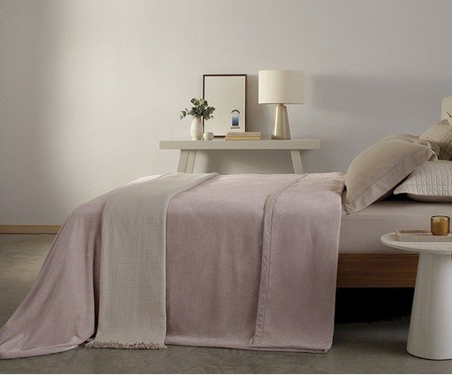 Cobertor Vision Silky Rosa image number 1