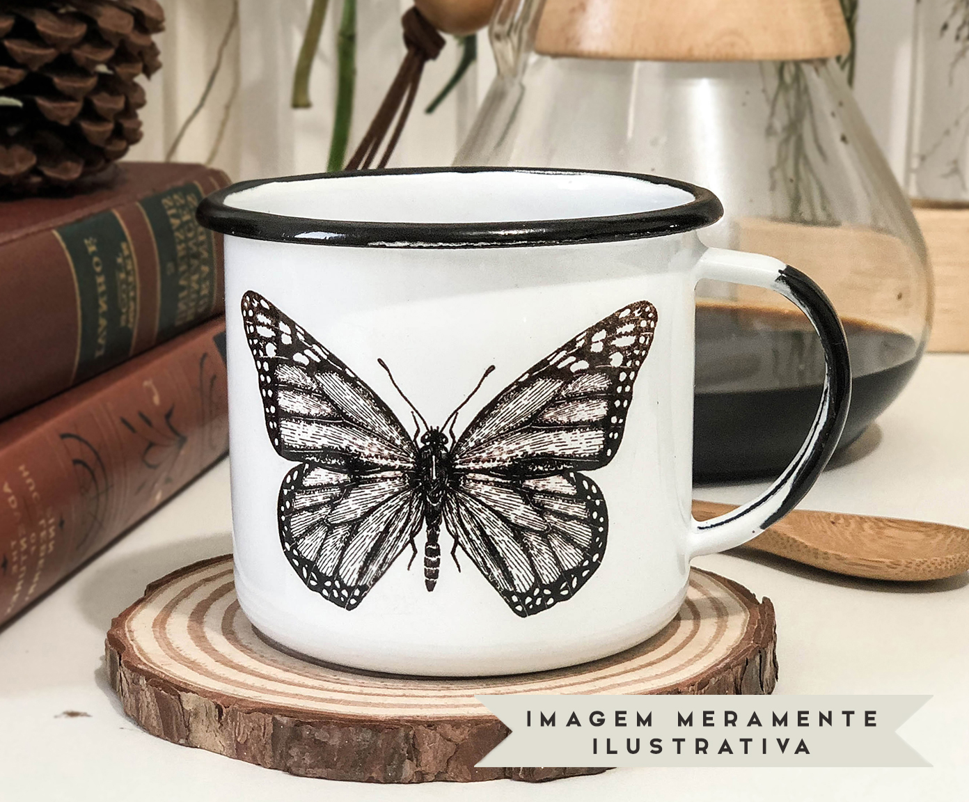 Caneca Borboleta image number 5