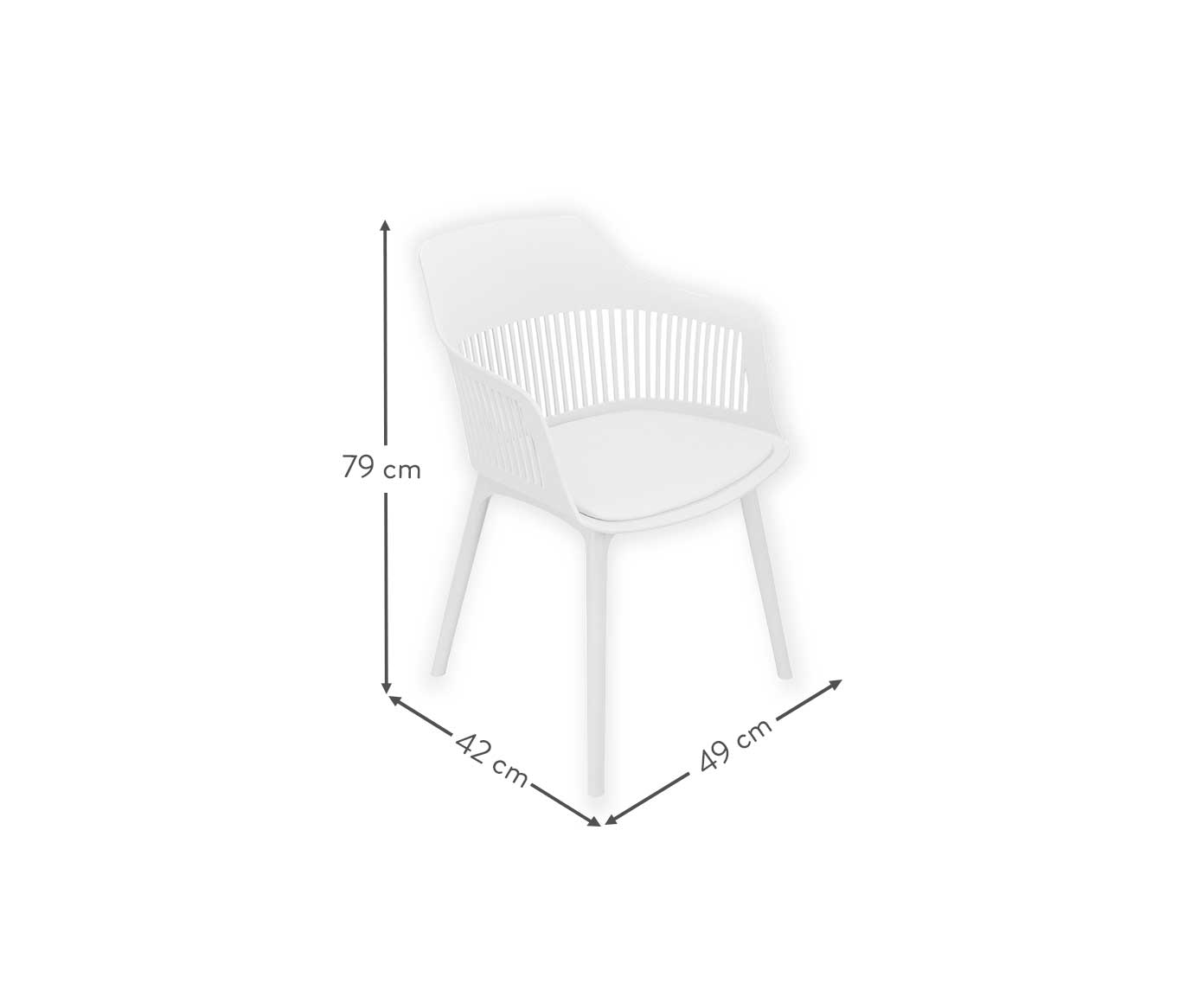 Cadeira Onan - Branco image number 4