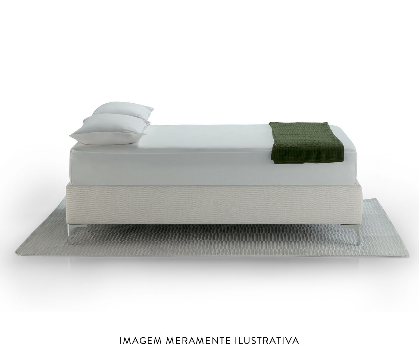 Cama Trento Boucl&ecirc; Off-White image number 1