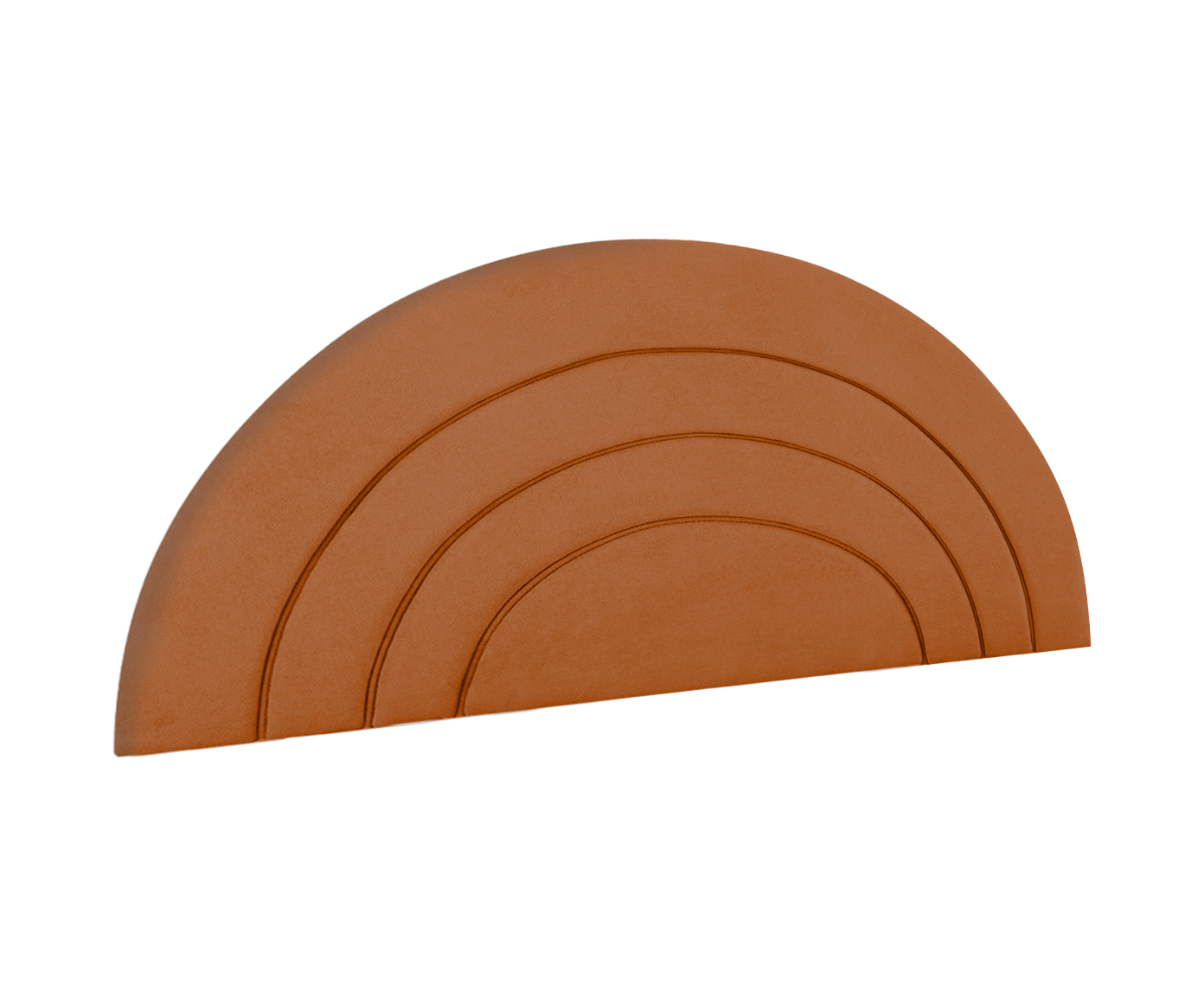 Cabeceira em Boucle Aveludado Arco Terracota image number 3