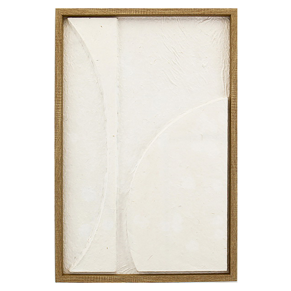 Quadro em Madeira 3D e Moldura Natural Off White - image 0