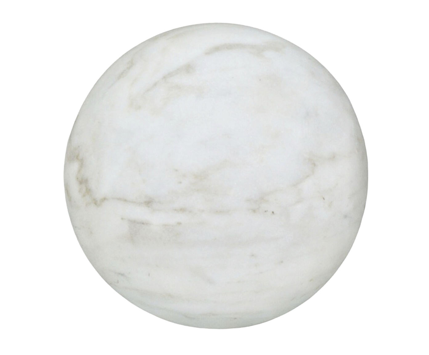 Adorno Bola em M&aacute;rmore - Branco - image 0