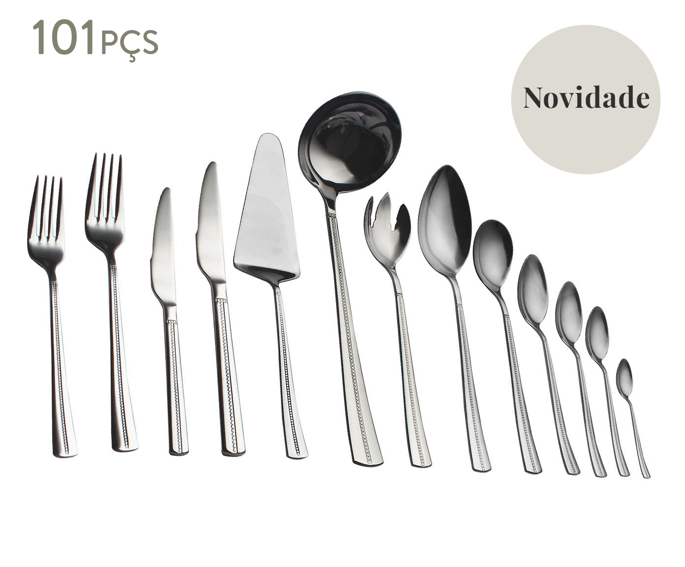 Faqueiro em A&ccedil;o Inox Kalito - image 0