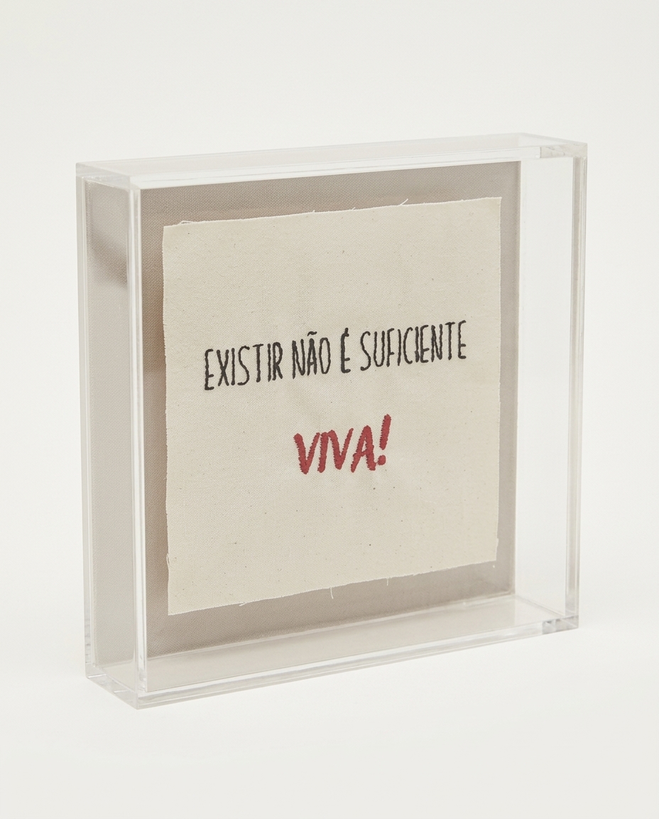 Quadro em Acr&iacute;lico "Bordado Viva" image number 4