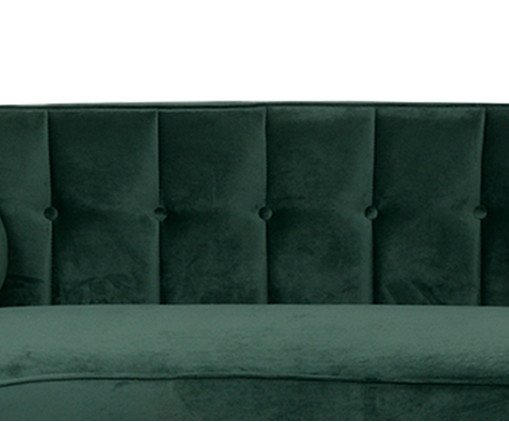 Sof&aacute; Living em Veludo Marilyn - Verde Tiffany image number 3