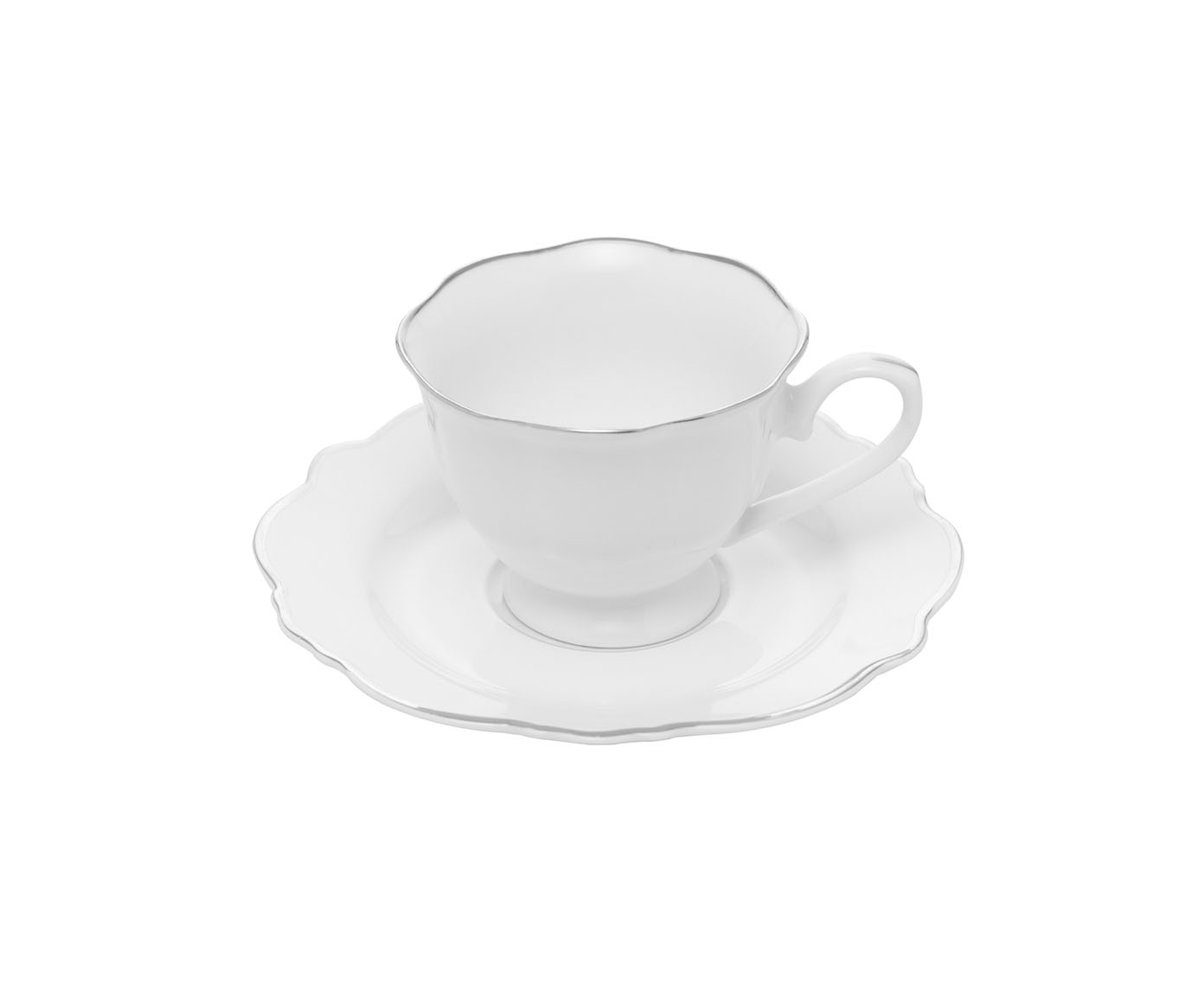 Jogo de X&iacute;caras para Caf&eacute; com Fio Prateado Maldivas image number 1