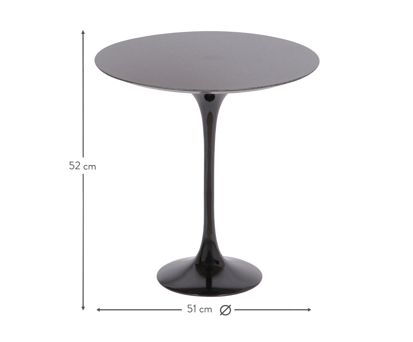 Mesa Saarinen Lateral S&atilde;o Gabriel Base Preta image number 3