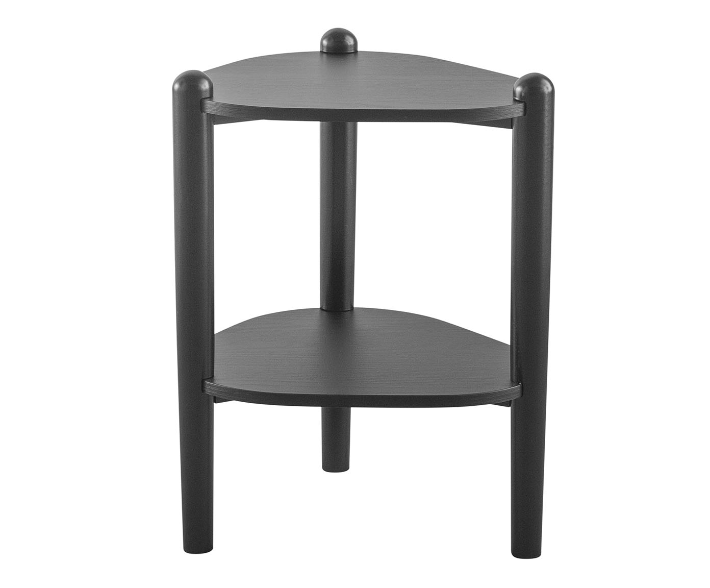 Mesa Lateral Com Prateleira Org&acirc;nica Nero e Preto image number 0