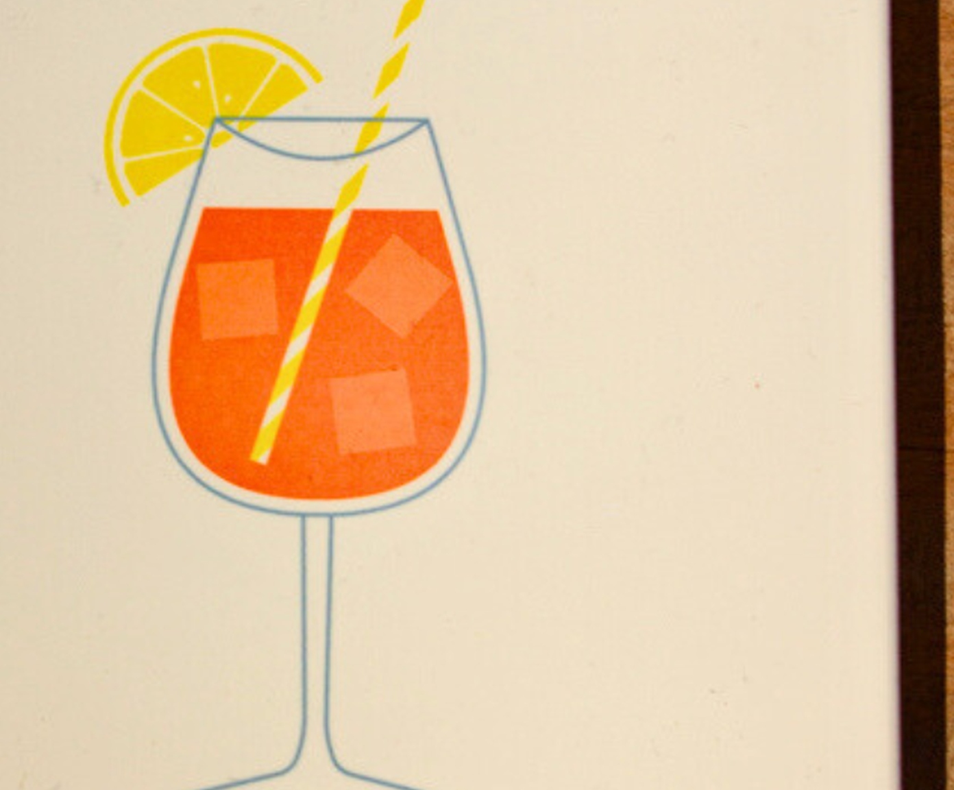 Azulejo Decorativo "Aperol Drink" image number 1