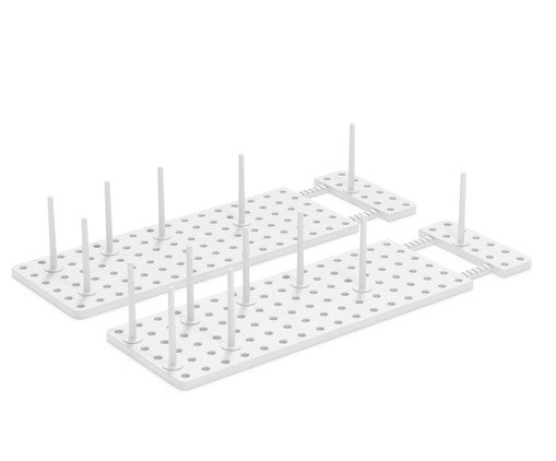 Jogo Organizador de Gavetas Extens&iacute;vel Peggy Branco - image 0