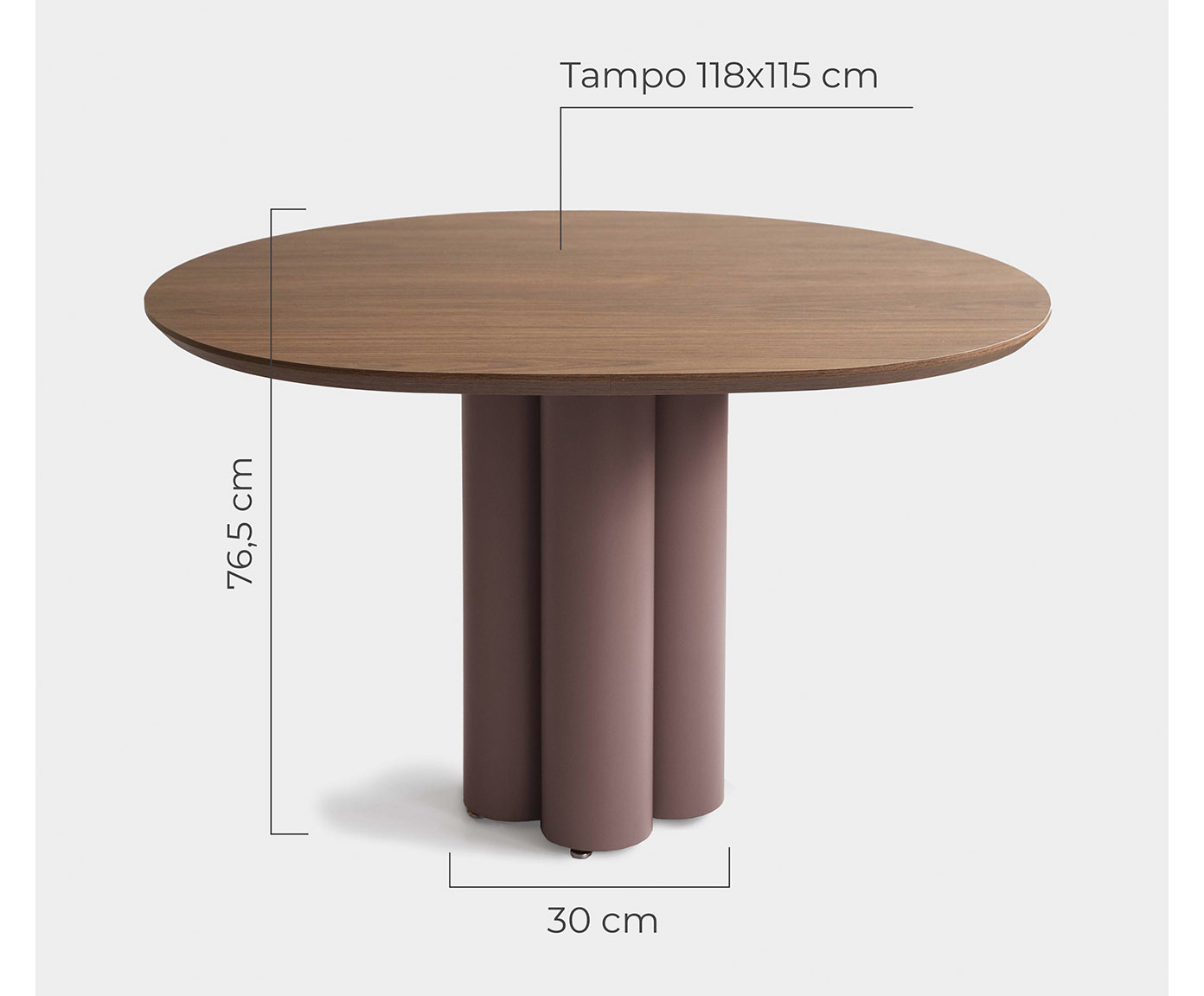 Mesa de Jantar Maxi Pequena Rubi image number 1