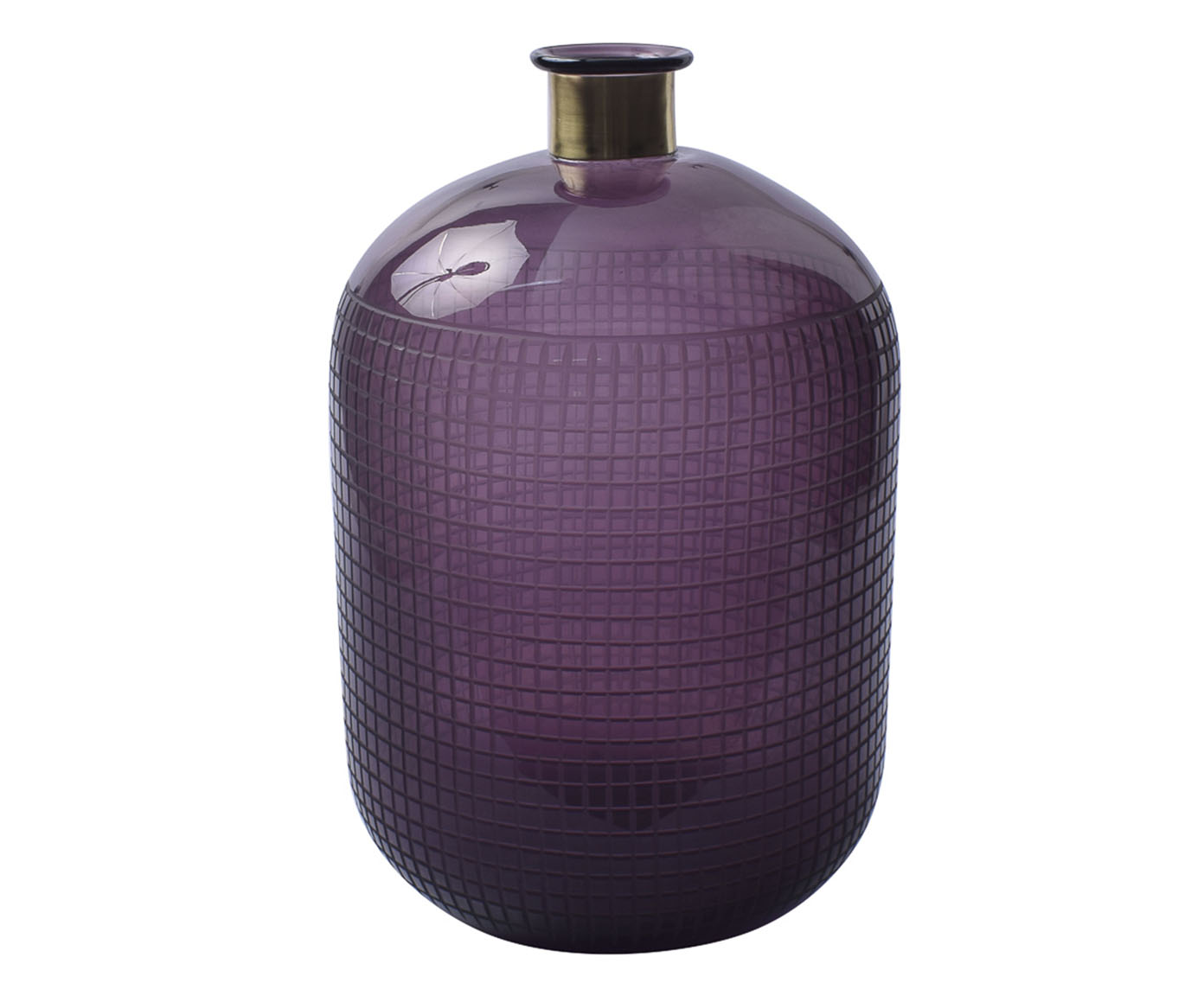 Vaso Manuci Roxo e Dourado - image 0