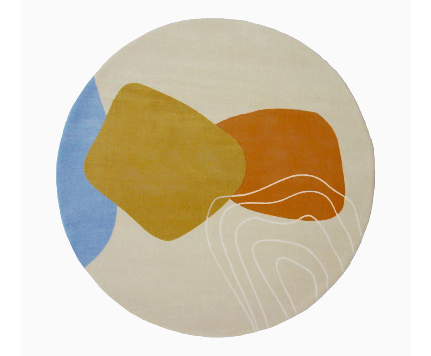 Tapete Infantil Redondo Kamet Abstrato image number 1