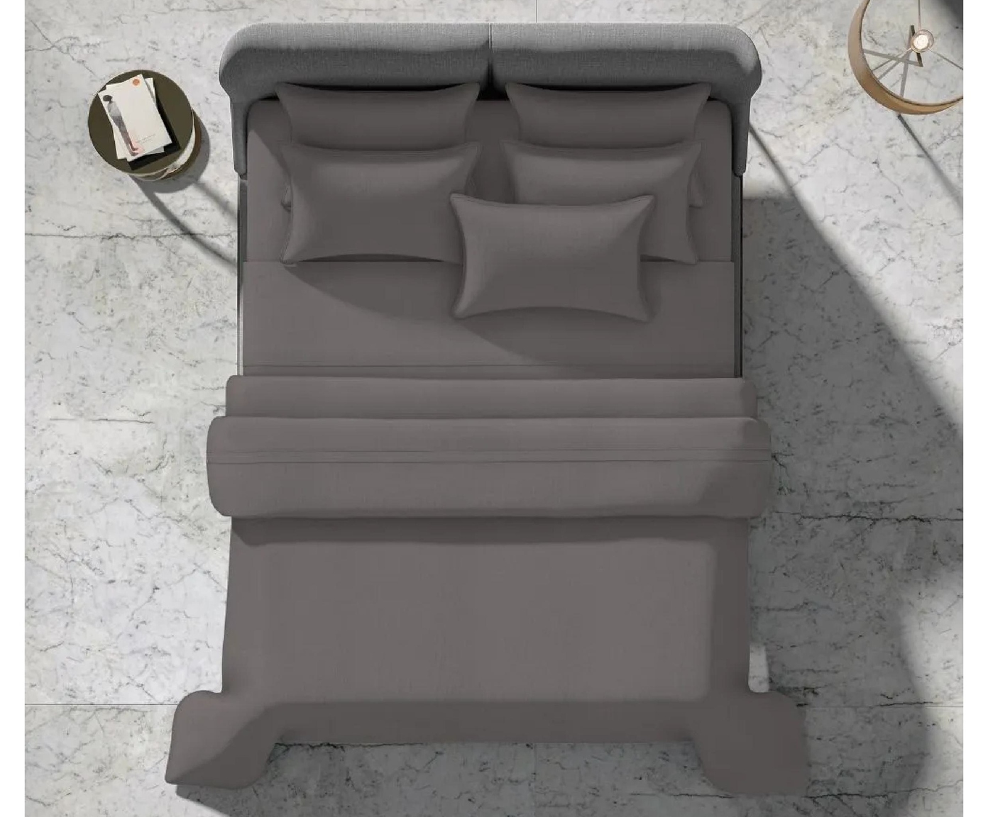 Jogo de Cama The Trim Cinza 300 fios image number 5