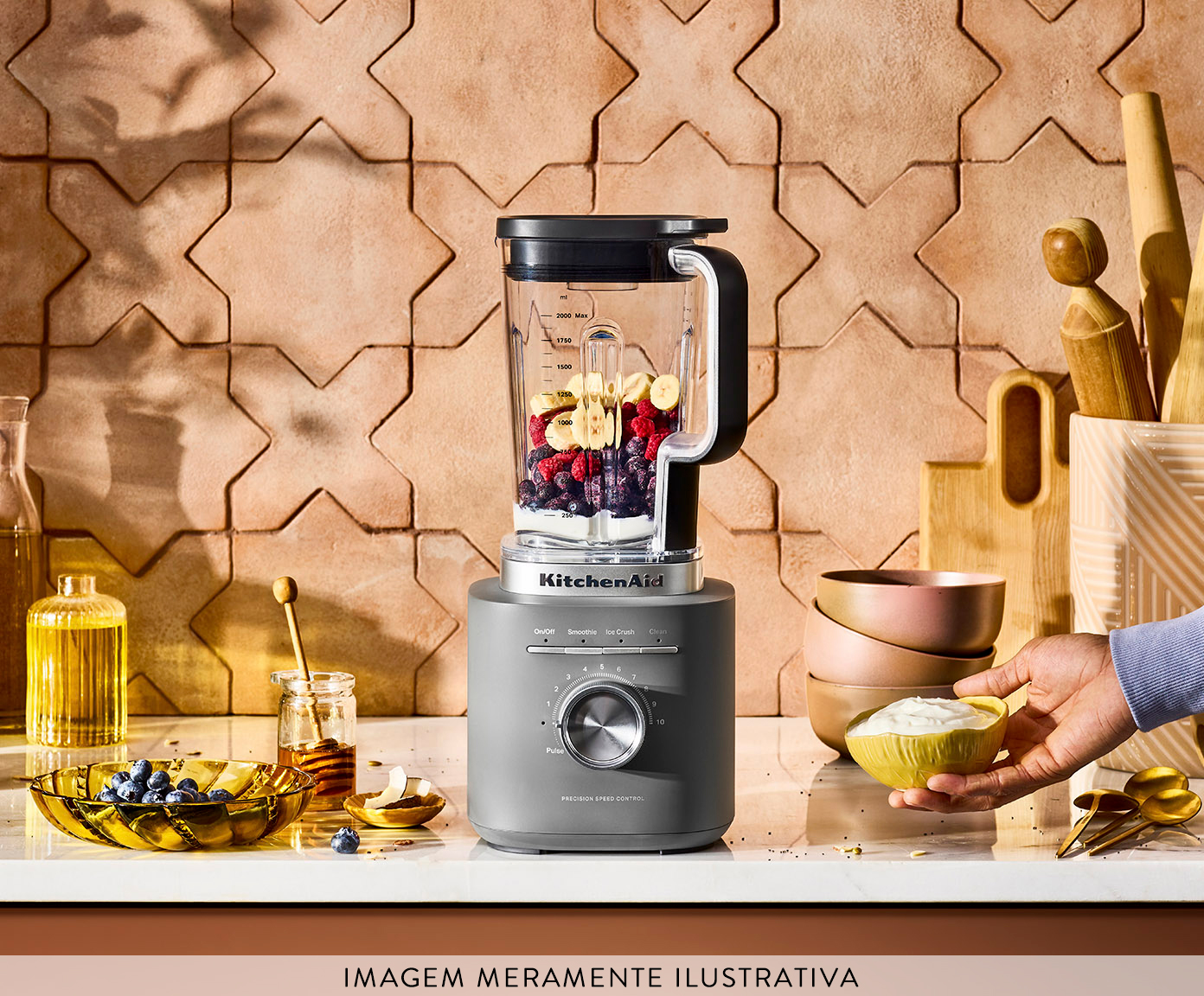 Liquidificador Pure Power Kitchenaid Charcoal Grey image number 5