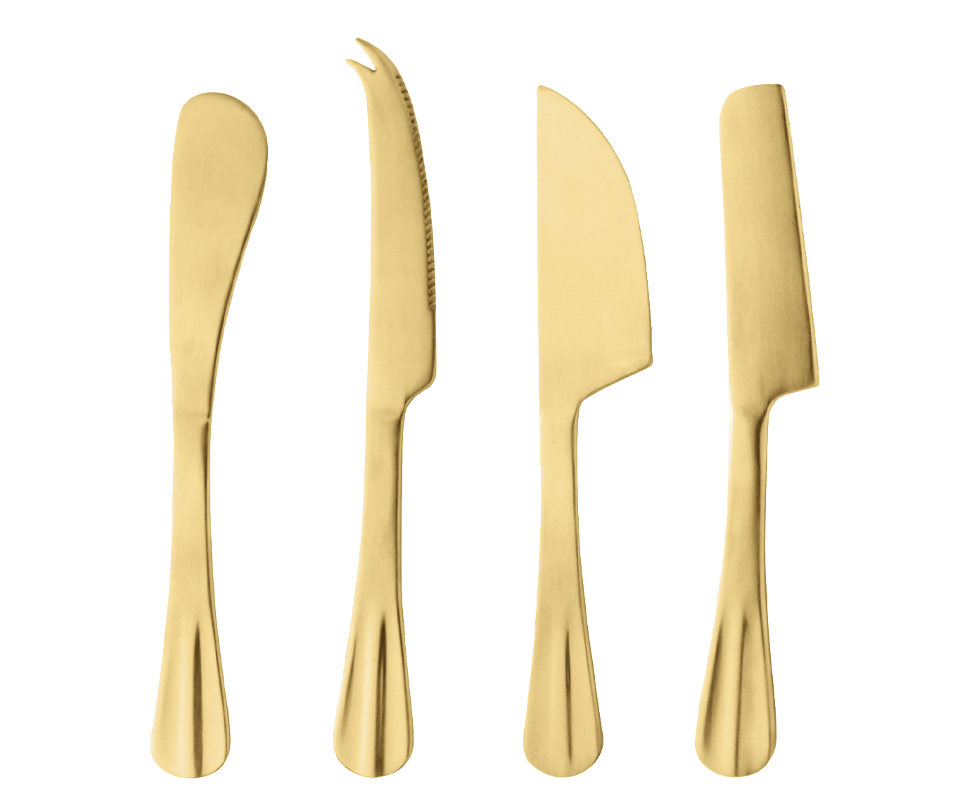 Jogo de Facas para Queijo em Inox Dourado - image 0