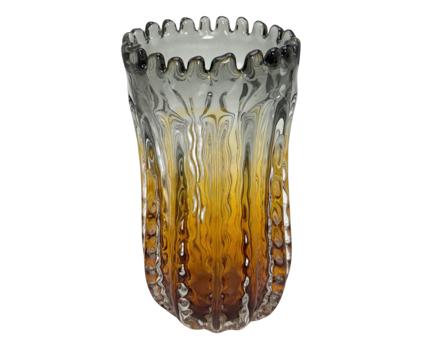 Vaso Decorativo Zorak &Acirc;mbar e fume image number 0