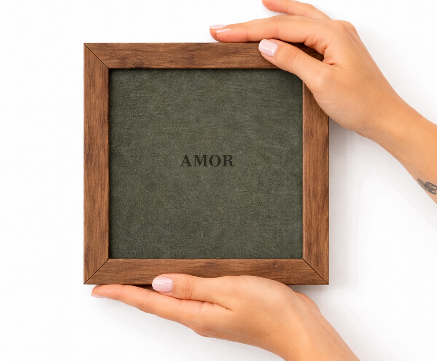 Quadro "Amor" Camur&ccedil;a Verde - image 1