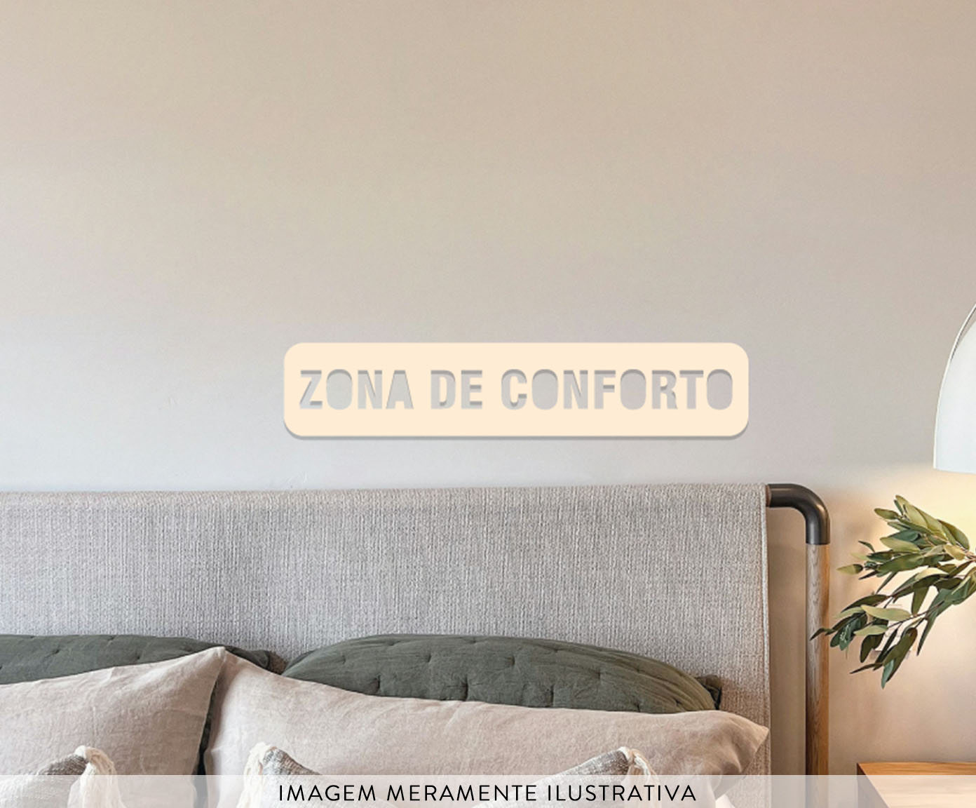 Placa para Parede "Zona de Conforto" - image 1