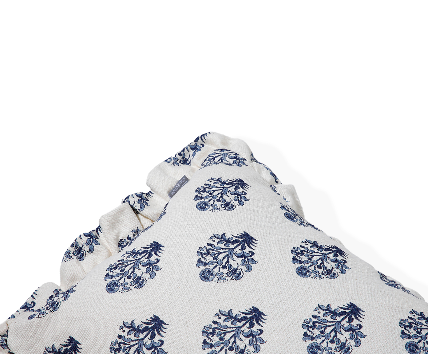 Capa de Almofada Retangular com Babados Floral Poppy Off-White image number 4