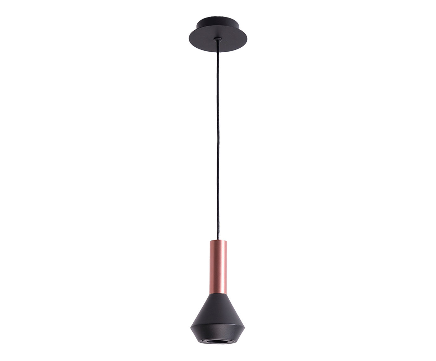 Pendente Pitoco Ros&eacute; Gold Black I image number 0