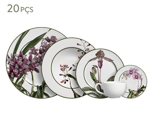 Aparelho de Jantar em Cer&acirc;mica Orqu&iacute;deas image number 0