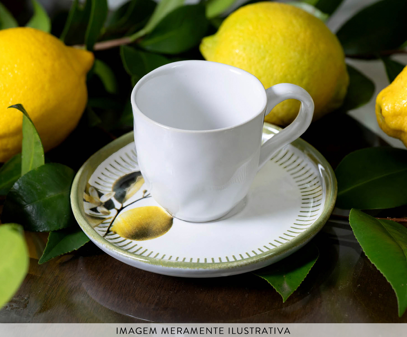 Jogo de X&iacute;caras para Caf&eacute; Bio Lemon Frutas - image 1