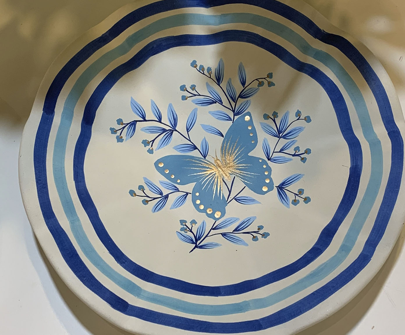 Prato de Parede Flor Azul - image 1