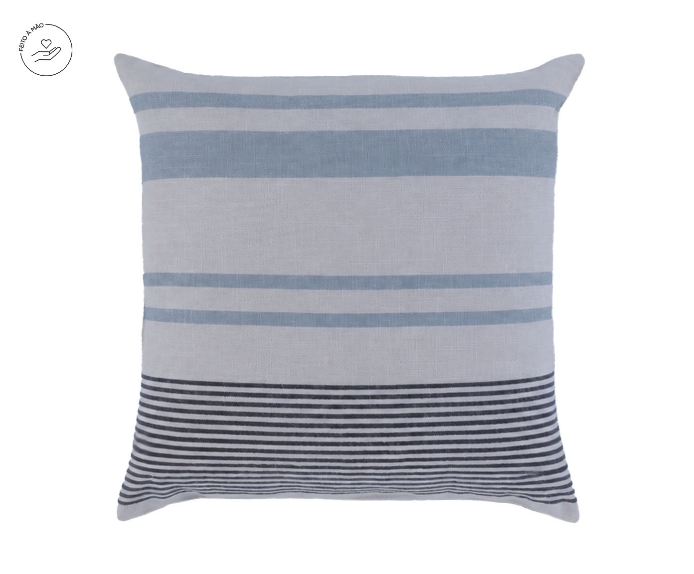 Capa de Almofada Avani Off-White e Azul - image 0
