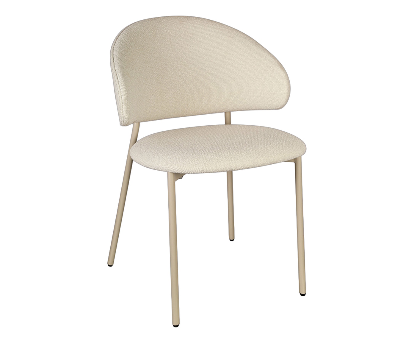 Cadeira Marisol Tecido Off White Base Areia image number 0