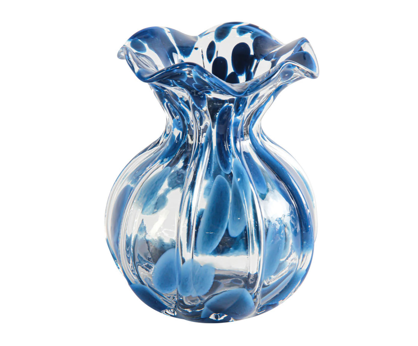 Vaso Trouxinha Murano Azul Marinho image number 0