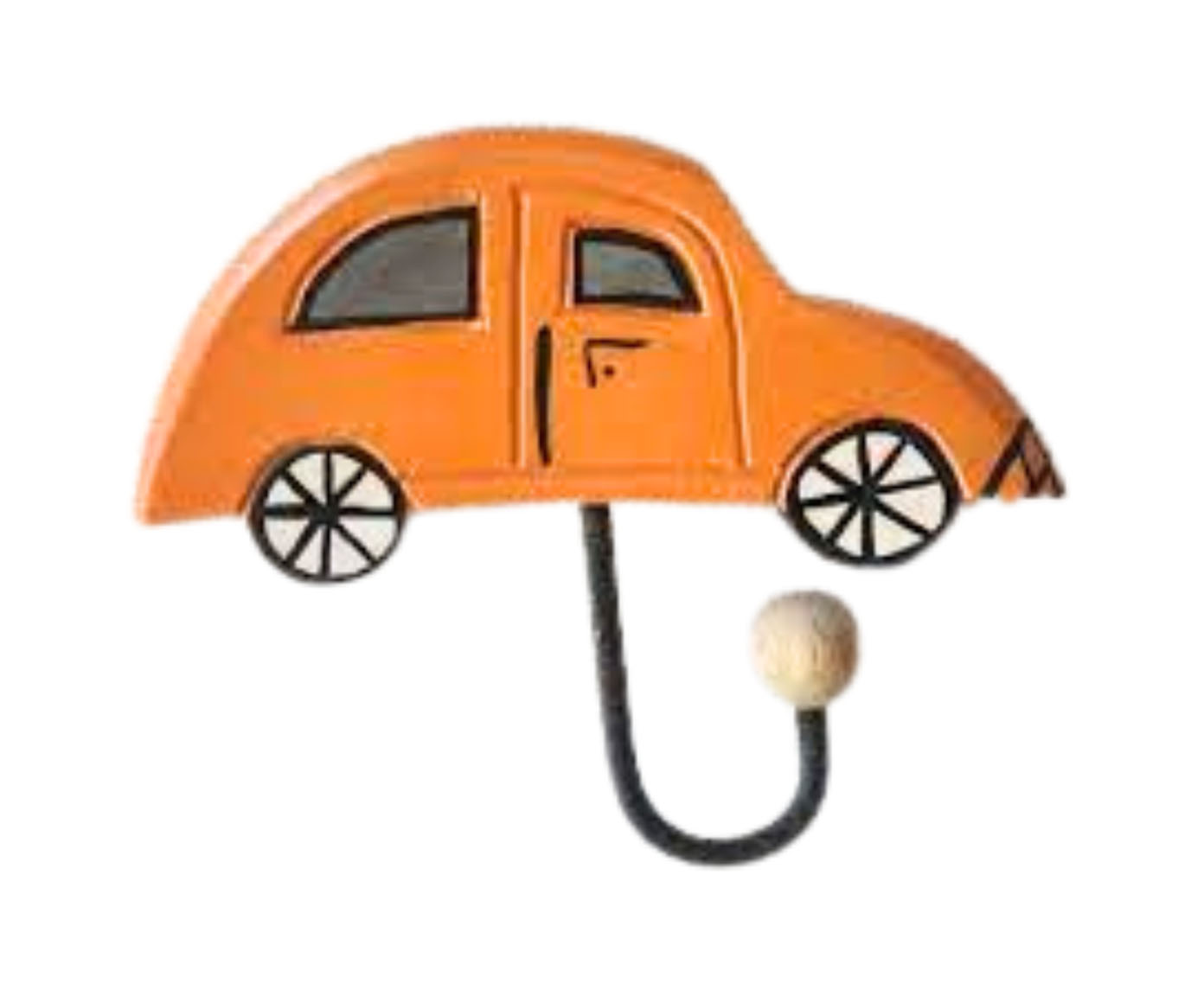 Gancho de Madeira para Parede Carro Laranja image number 0