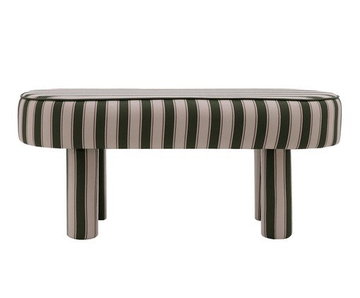 Puff Oval Bold Estampado Listras Verde image number 2