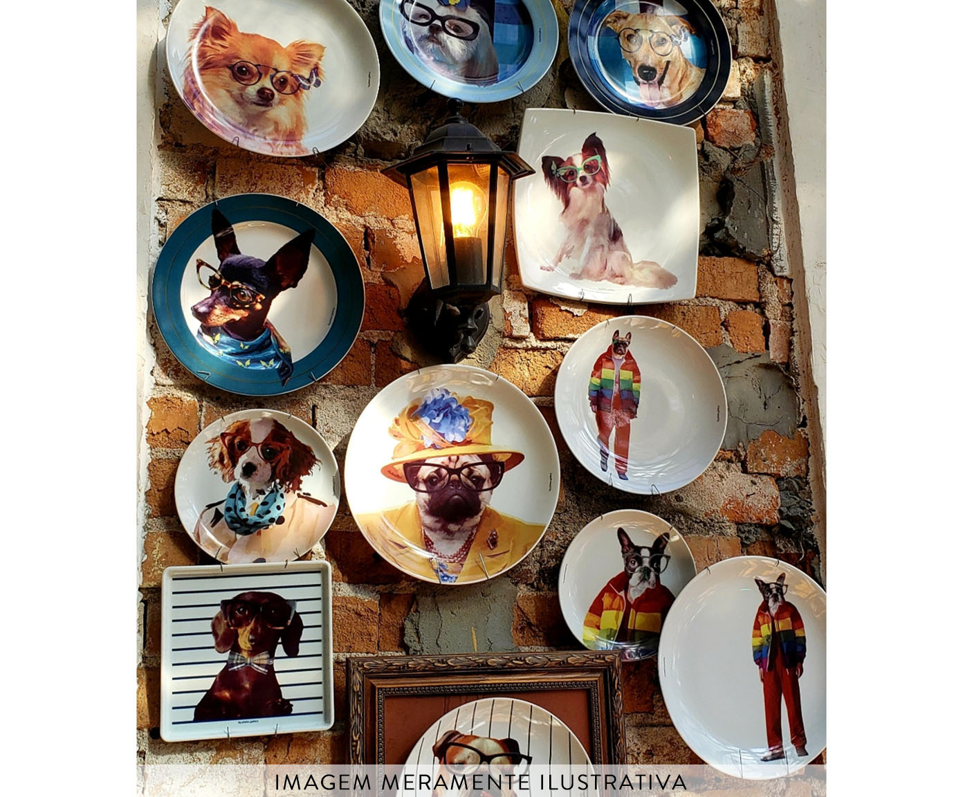 Prato em Porcelana French Bulldog Fashion image number 2