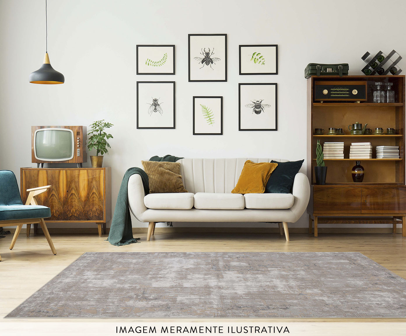 Tapete Camila - Cinza image number 2
