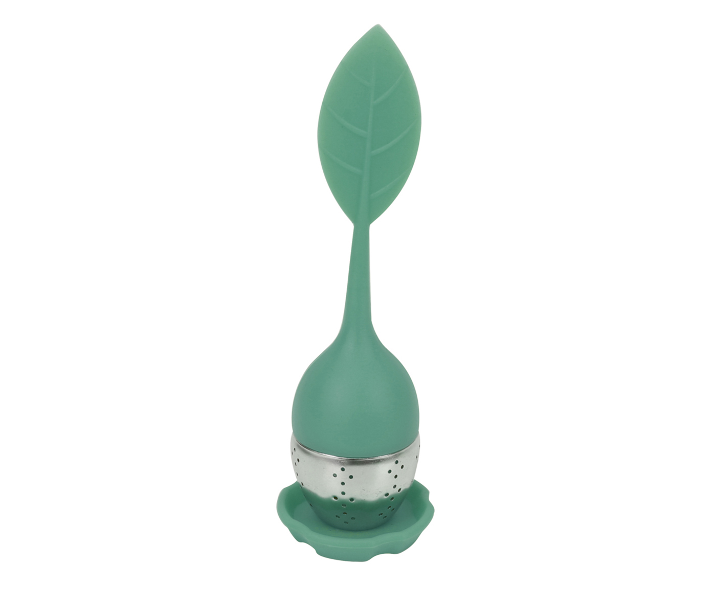 Infusor de Ch&aacute; em Silicone Leaf - Verde image number 0