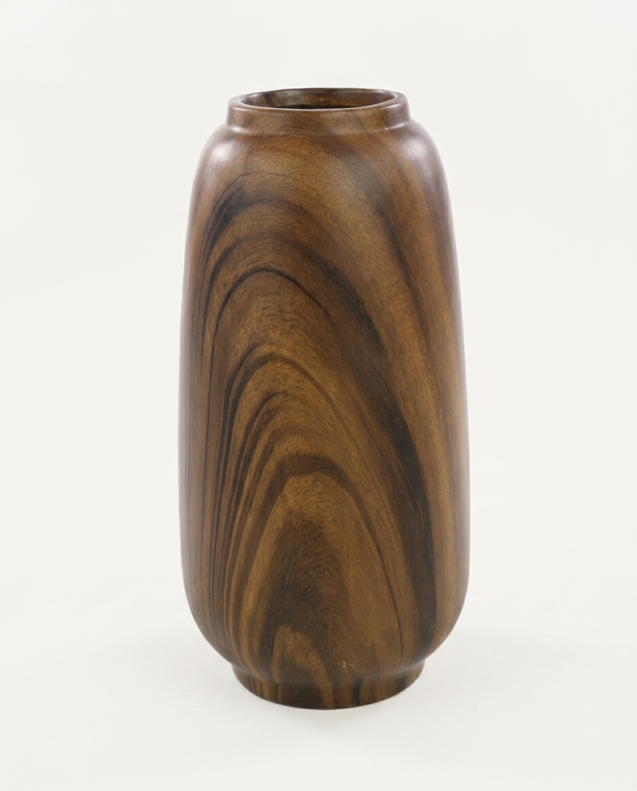 Vaso Alto em Madeira Dolamita Natural - image 0