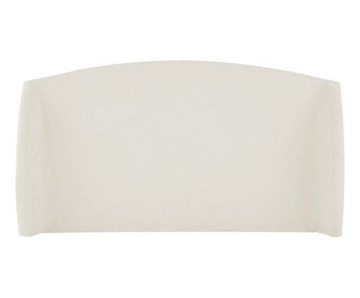 Cabeceira em Boucle Aveludado Smooth OffWhite image number 0