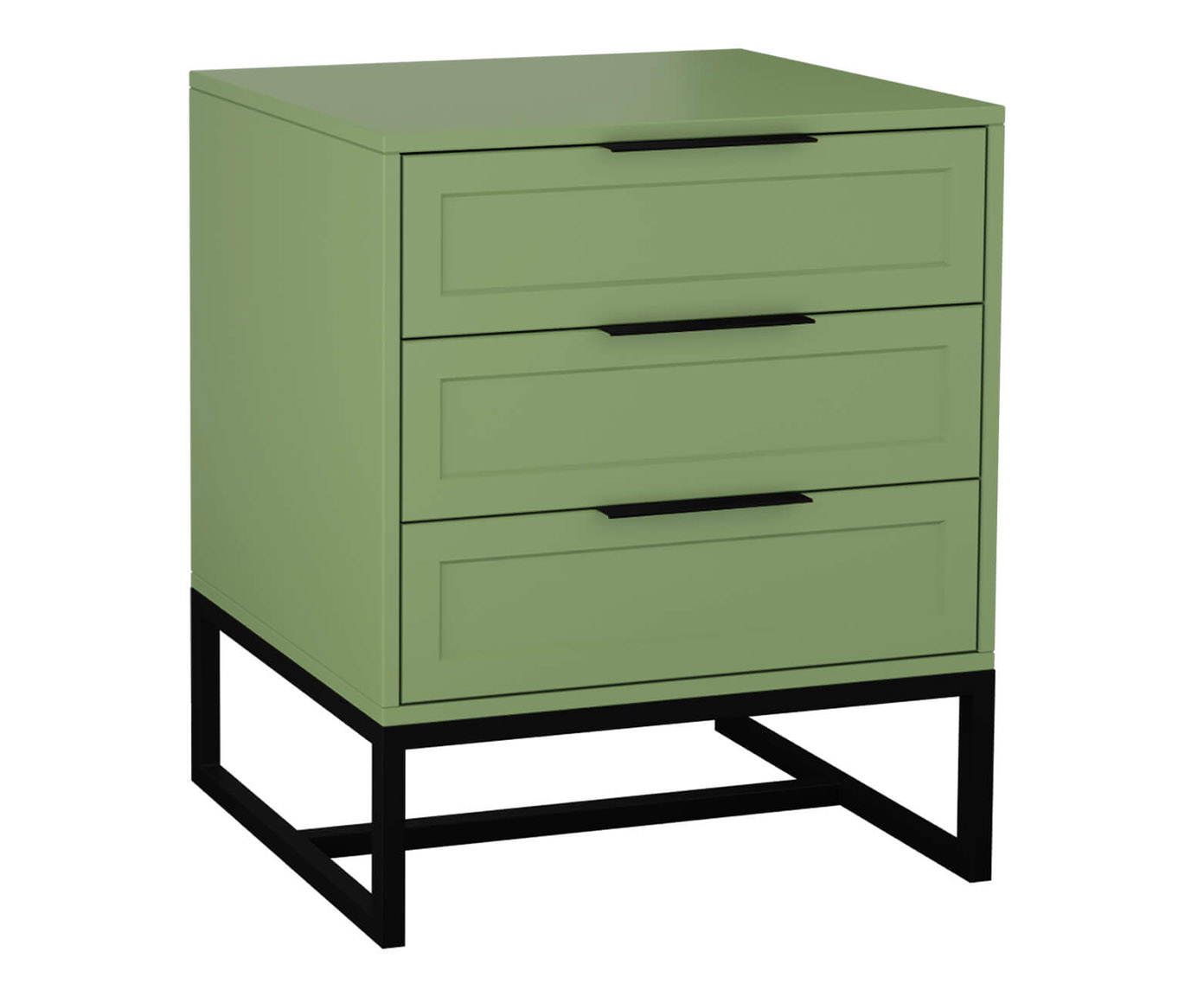 Mesa de Cabeceira Asine Verde Caru&aacute; e Preto - image 0