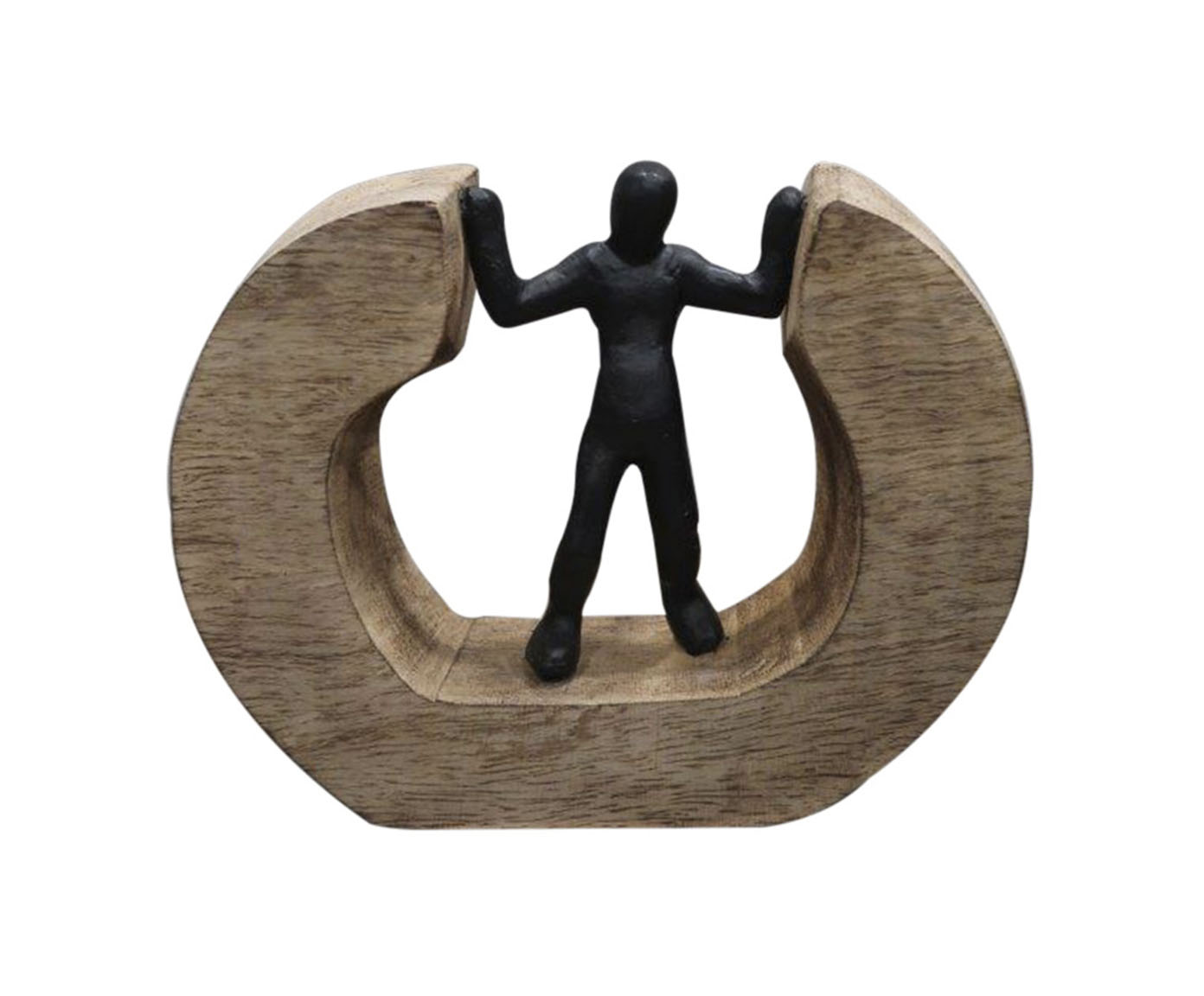 Escultura em Madeira Katrarin - Marrom - image 0