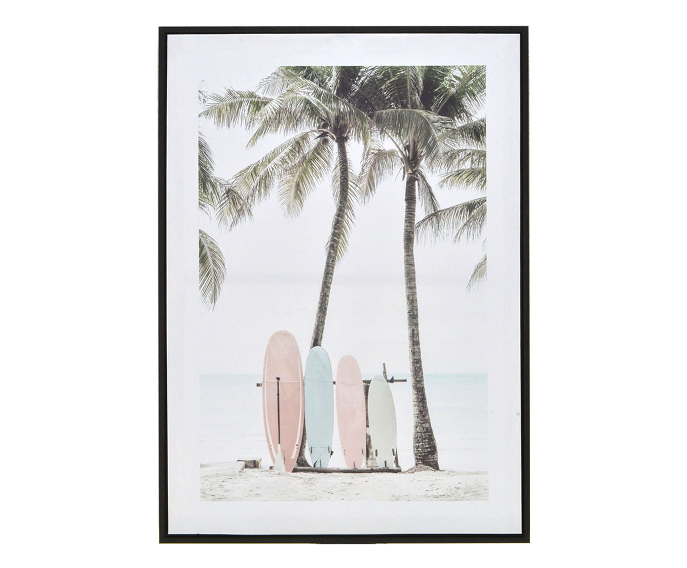 Quadro Waranka Preto Branco Azul e Laranja image number 0