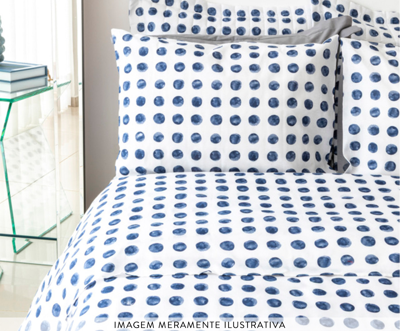 Duvet Essencialle Dotz Azul image number 1